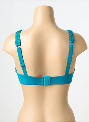 Haut de maillot de bain stretch haut soutien-gorge balconnet bleu AUBADE femme