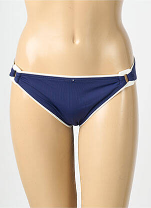 Bas de maillot de bain effet matière satinée culotte bleu AUBADE femme