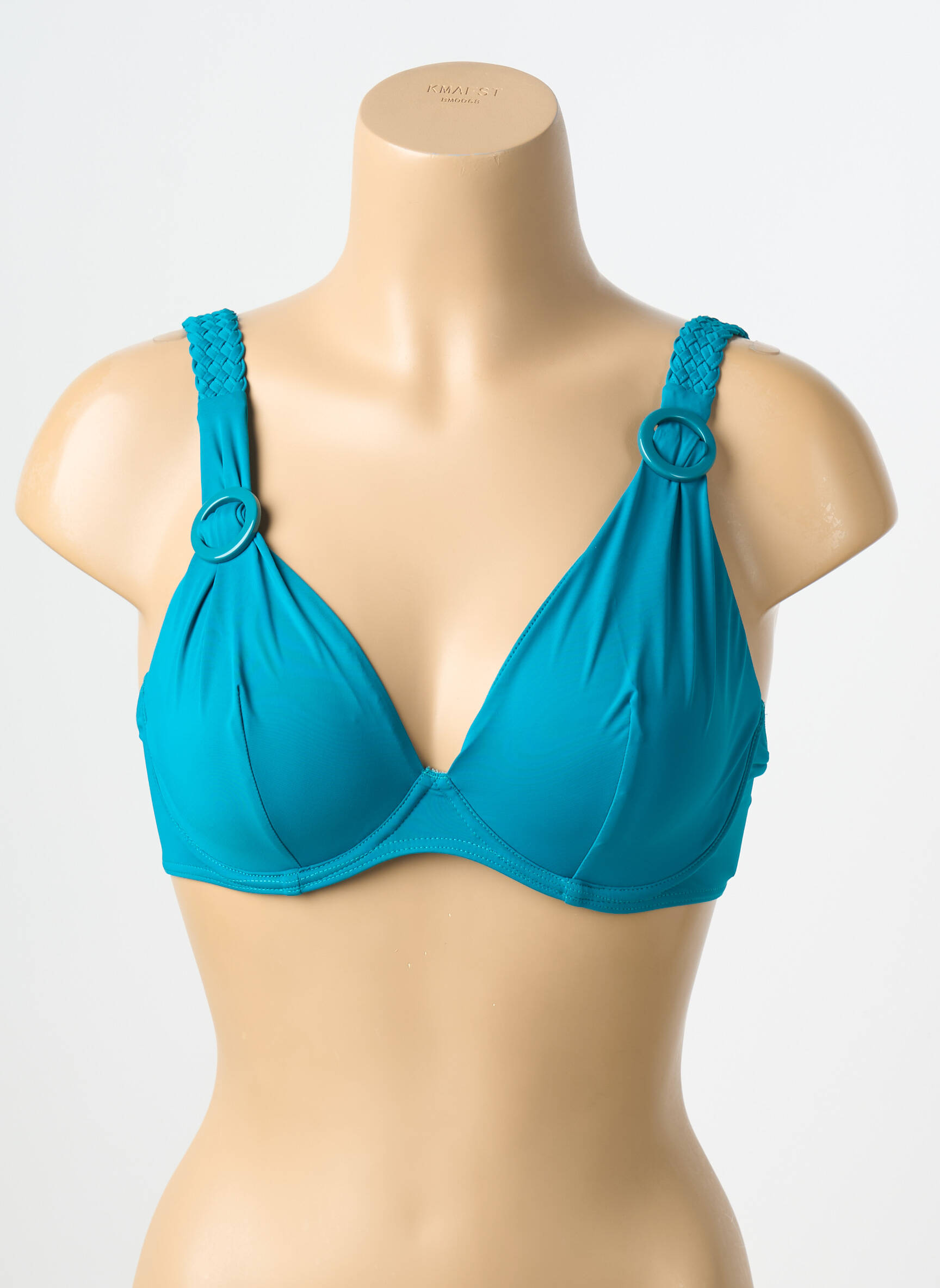 Haut de maillot de bain stretch haut soutien-gorge balconnet bleu AUBADE femme