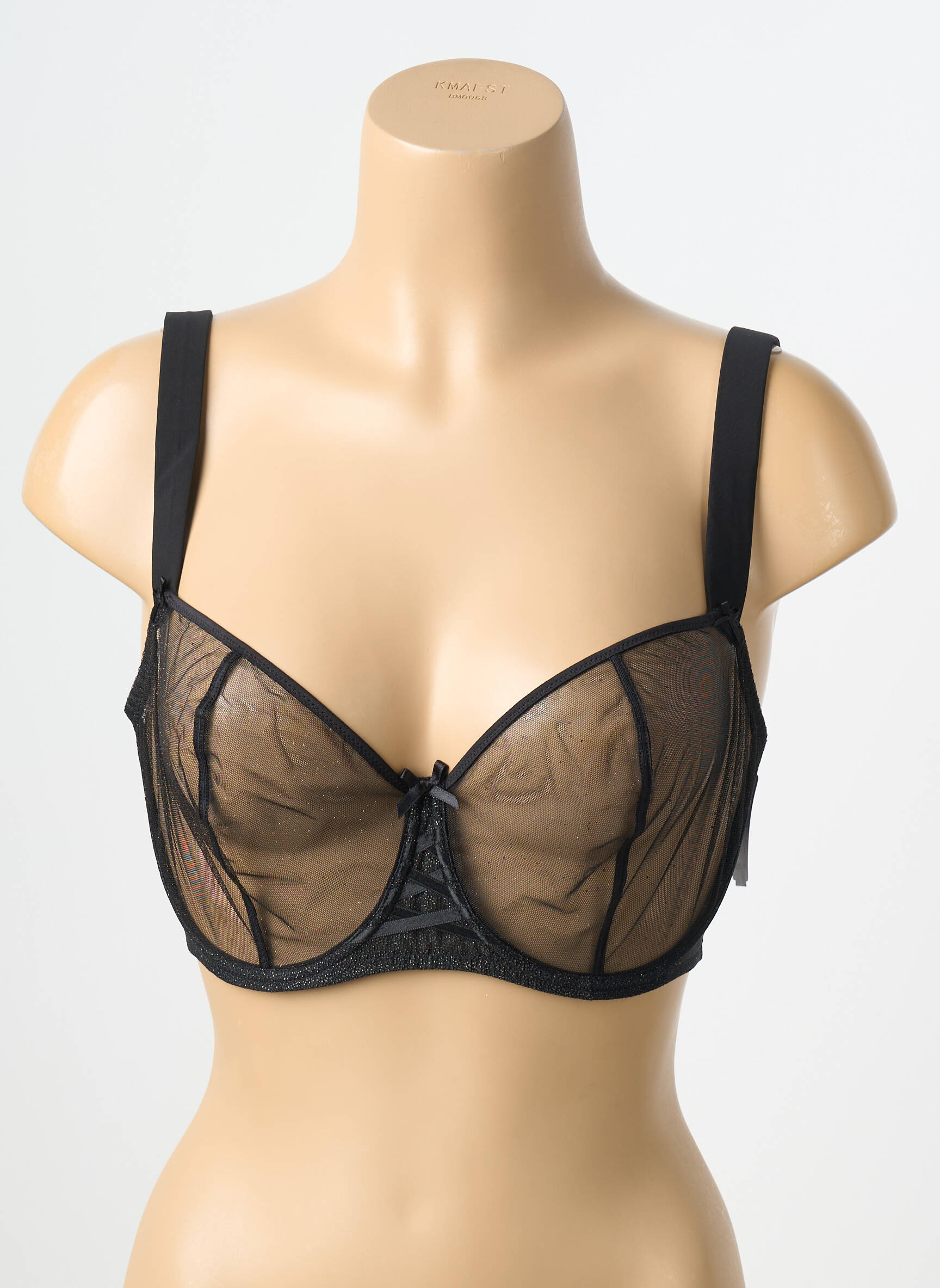 Soutien-gorge légère et transparente haut soutien-gorge emboitant noir AUBADE femme