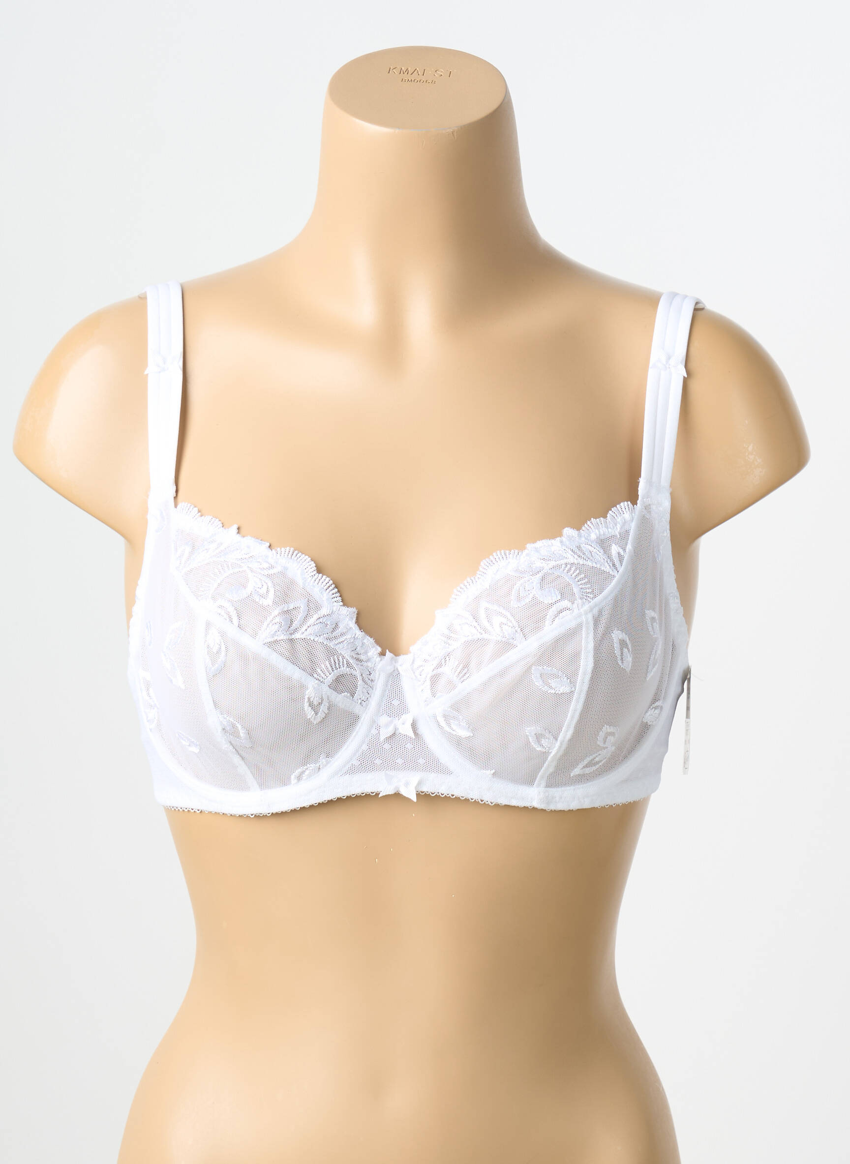 Soutien-gorge légère et transparente haut soutien-gorge emboitant blanc AUBADE femme