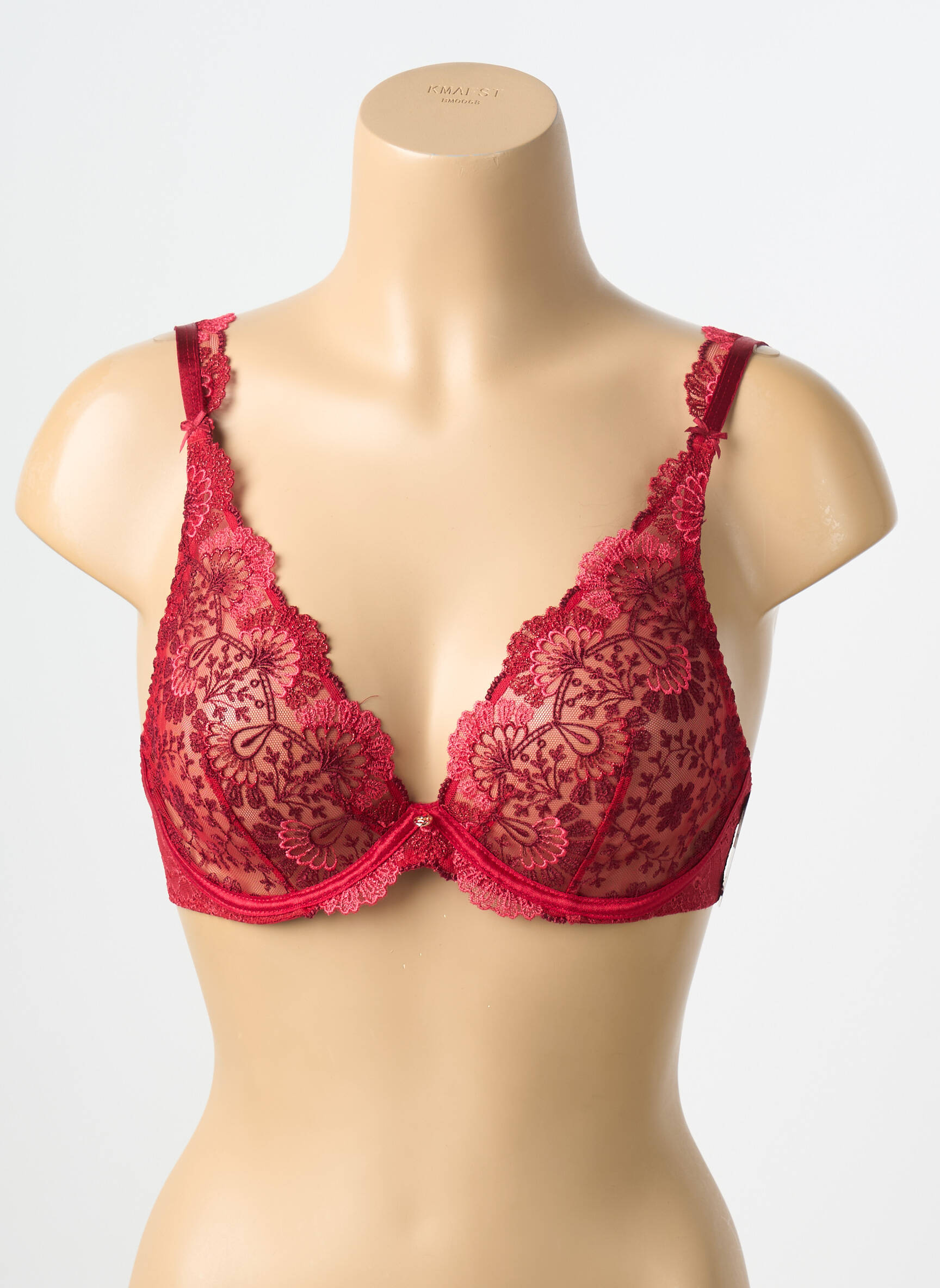 Soutien-gorge bretelle multi position haut soutien-gorge emboitant rouge AUBADE femme