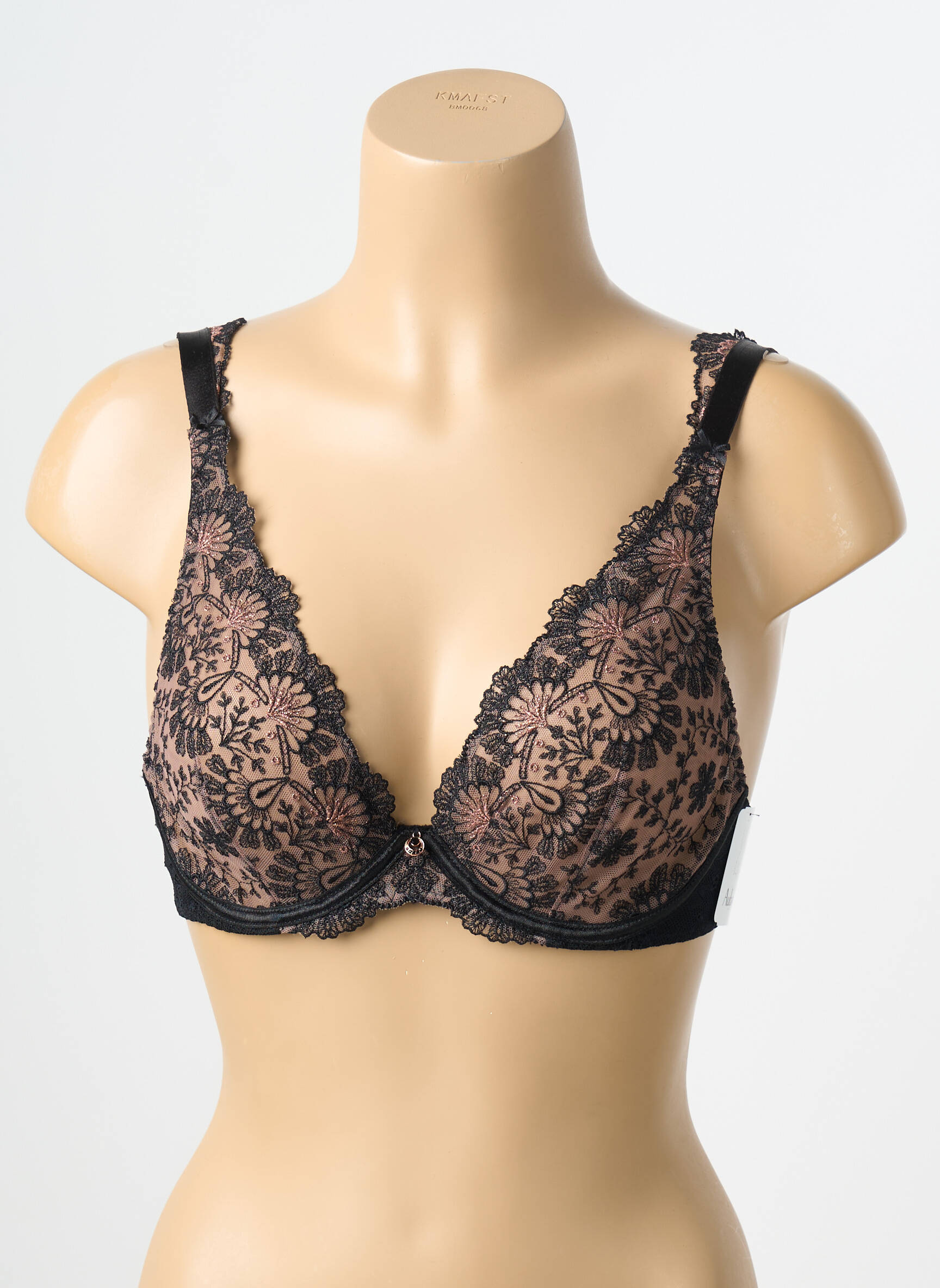 Soutien-gorge légère et transparente haut soutien-gorge emboitant noir AUBADE femme