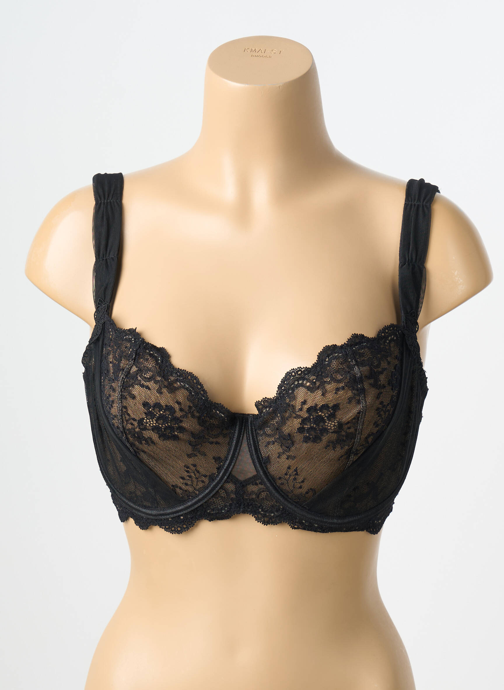 Soutien-gorge légère et transparente haut soutien-gorge emboitant noir AUBADE femme
