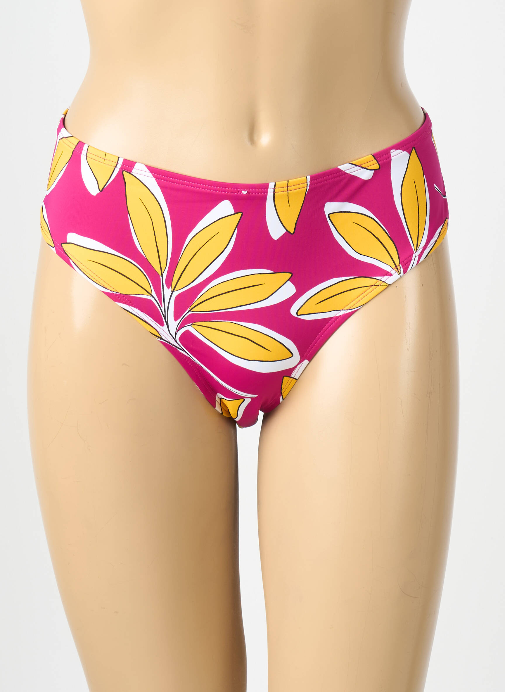 Bas de maillot de bain imprimé fleurs culotte rose AUBADE femme