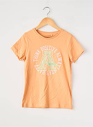 Top imprimé fantaisie manches courtes orange NAME IT fille