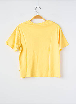 Top coupe droite manches courtes jaune NAME IT fille