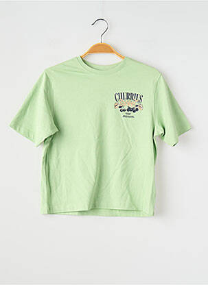 T-shirt coupe droite manches courtes vert NAME IT fille