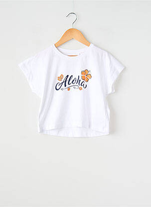 T-shirt coupe droite manches courtes blanc NAME IT fille