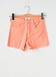 Short fermeture zippée sous rabat boutonné orange NAME IT fille