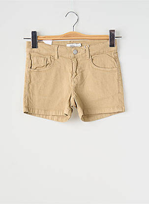 Short fermeture zippée sous rabat boutonné beige NAME IT fille