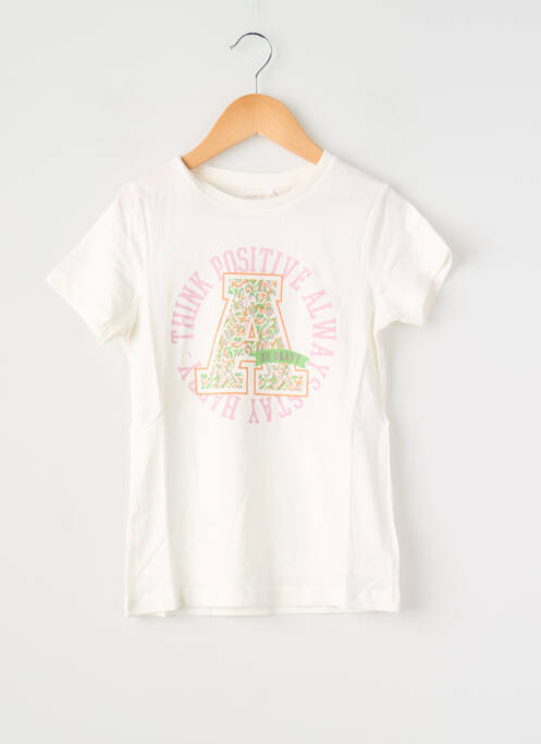 Top imprimé fantaisie manches courtes blanc NAME IT fille