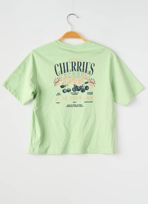 T-shirt coupe droite manches courtes vert NAME IT fille