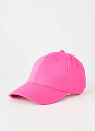 Casquette tissage popeline rose NEW FASHION unisexe