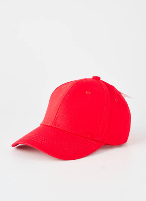 Casquette tissage popeline rouge NEW FASHION unisexe