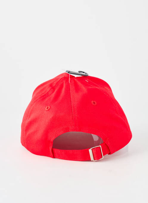 Casquette tissage popeline rouge NEW FASHION unisexe