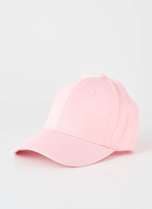 Casquette tissage popeline rose NEW FASHION unisexe