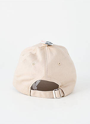 Casquette tissage popeline beige NEW FASHION unisexe