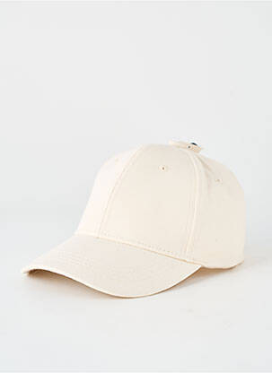 Casquette tissage popeline beige clair NEW FASHION unisexe
