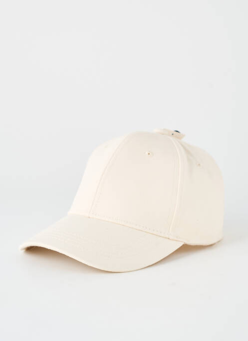 Casquette tissage popeline beige clair NEW FASHION unisexe