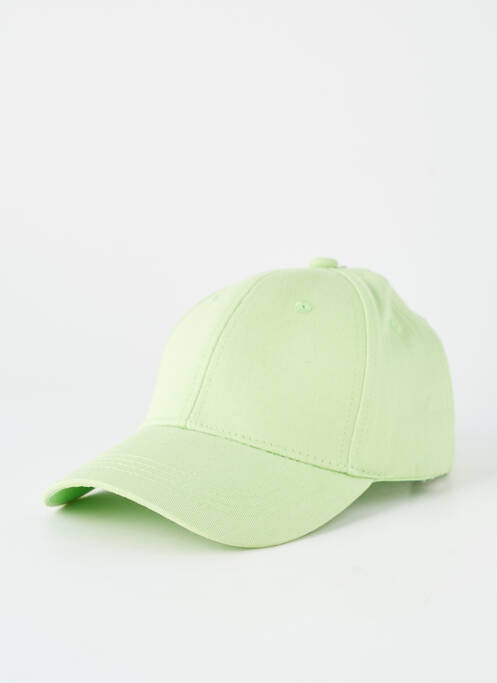 Casquette tissage popeline vert NEW FASHION unisexe
