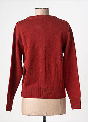 Gilet manches longues fermeture boutonnée sur le devant marron AGATHE & LOUISE femme