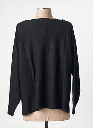 Pull coupe droite manches longues noir AGATHE & LOUISE femme