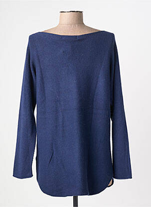 Pull coupe droite manches longues bleu BSB femme