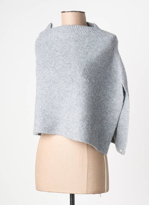 Poncho coupe ample gris SURKANA femme