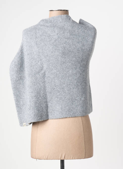 Poncho coupe ample gris SURKANA femme