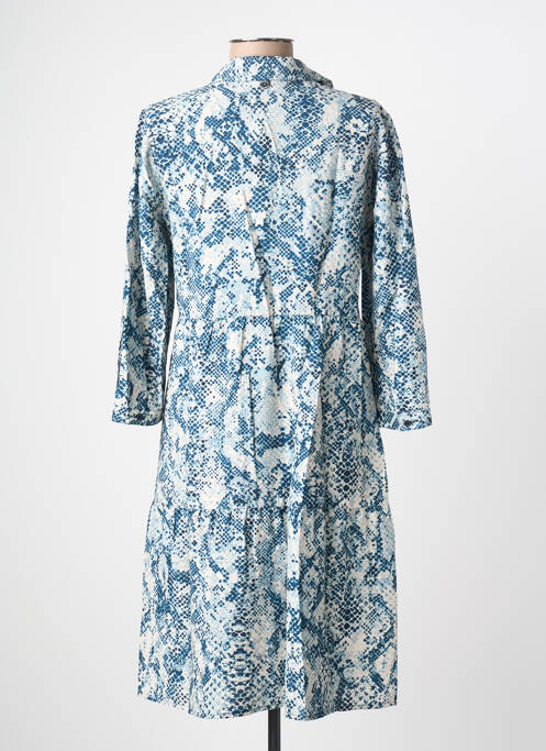 Robe mi-longue imprimé fantaisie manches longues bleu STREET ONE femme