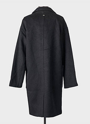 Manteau long coupe droite sans capuche noir FREEMAN T.PORTER femme
