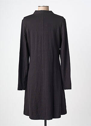 Robe mi-longue manches longues manches longues noir SURKANA femme