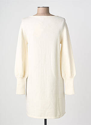 Robe pull stretch manches longues beige SURKANA femme