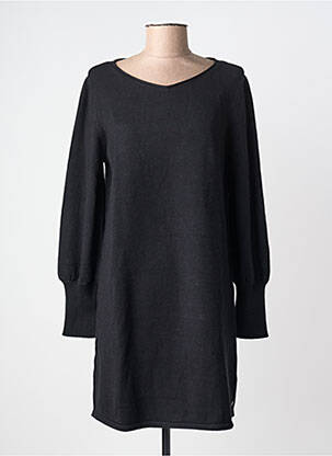 Robe pull stretch manches longues noir SURKANA femme