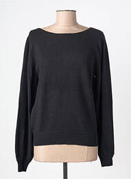 Pull stretch manches longues noir ICHI femme