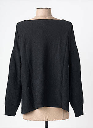 Pull coupe droite manches longues noir AGATHE & LOUISE femme
