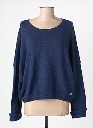 Pull stretch manches longues bleu BSB femme