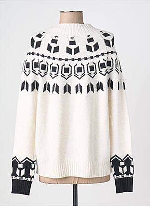 Pull stretch manches longues blanc STREET ONE femme