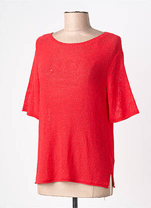 Top stretch manches courtes rouge STREET ONE femme