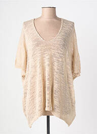 Top stretch manches courtes beige BSB femme