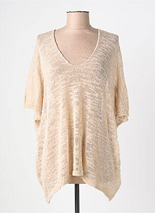Top stretch manches courtes beige BSB femme