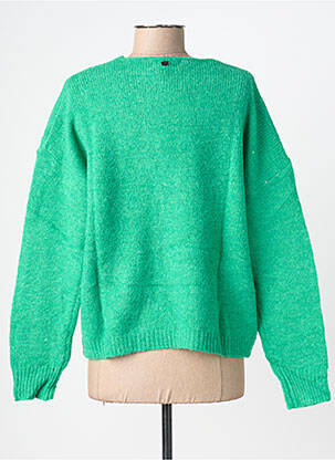 Pull col v manches longues vert FREEMAN T.PORTER femme