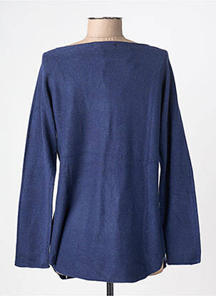 Pull coupe cintrée manches longues bleu BSB femme