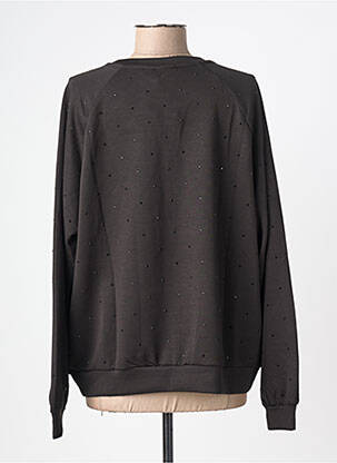 Sweat-shirt stretch manches longues noir ICHI femme