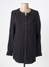 Blouse col rond manches longues noir STREET ONE femme
