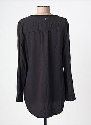 Blouse col rond manches longues noir STREET ONE femme