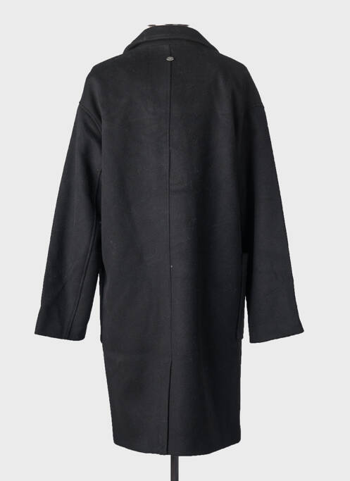 Manteau long coupe droite sans capuche noir FREEMAN T.PORTER femme