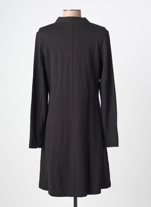 Robe mi-longue manches longues manches longues noir SURKANA femme