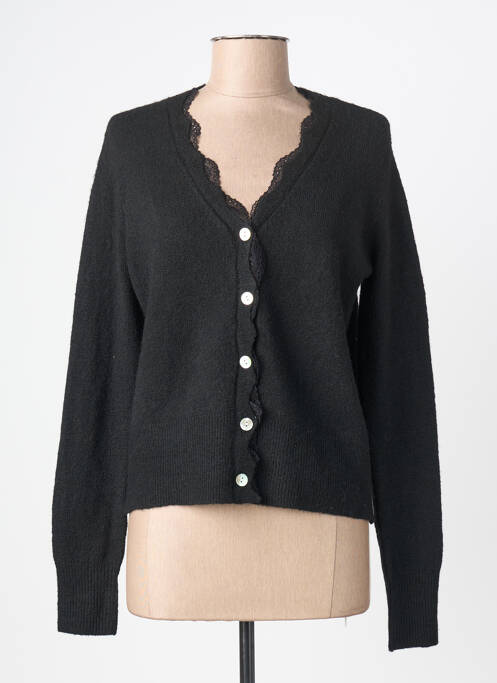 Gilet manches longues stretch noir MOLLY BRACKEN femme